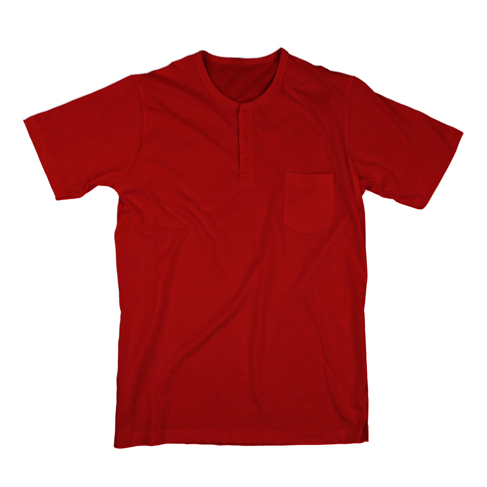 Henley T-shirt with front pocket for men